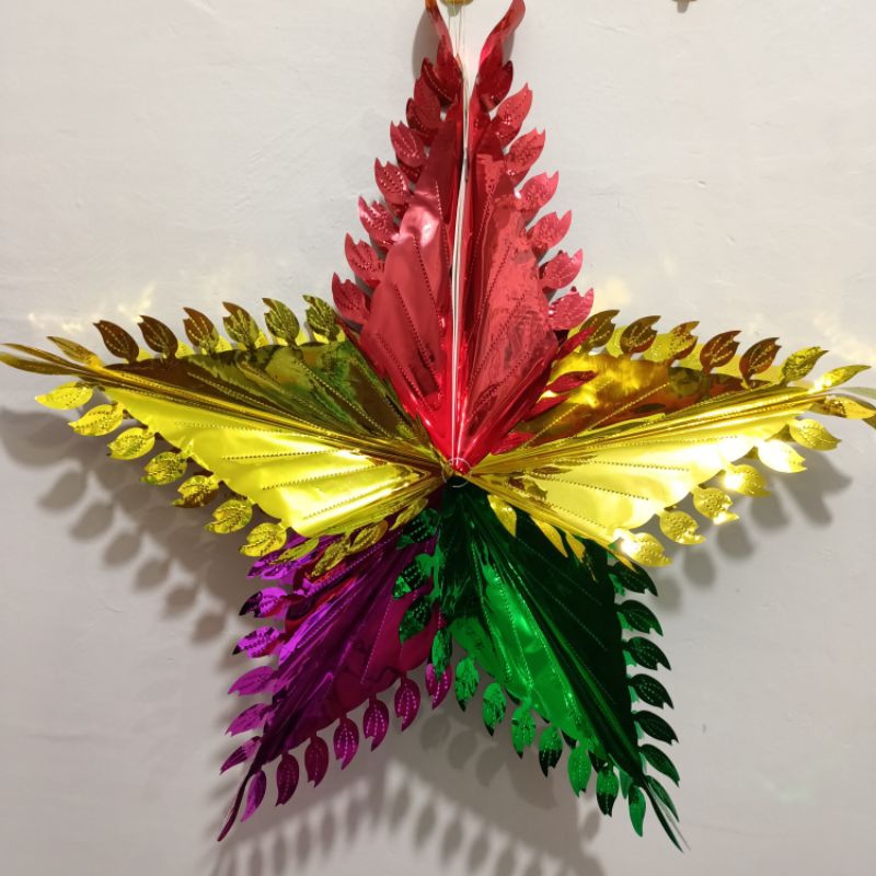 Lampion bintang besar 70cm dekorasi natal / pesta