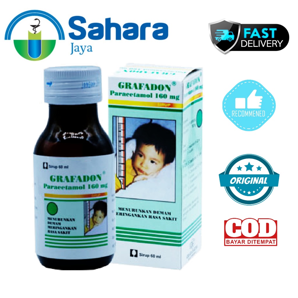 [SJ] Grafadon Sirup 60 ml / GRAFADON SYRUP / GRAFADON PARACETAMOL