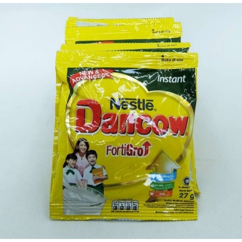 

Dancow Susu Fortigro Instant Renceng 27 gr 10 sachet