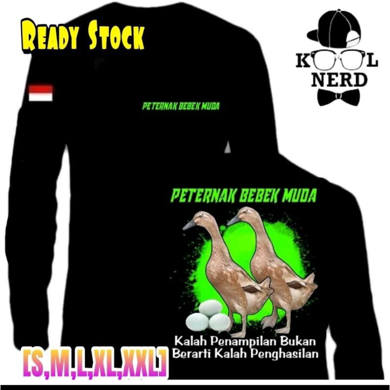 KAOS PETERNAK BEBEK MUDA LENGAN PANJANG