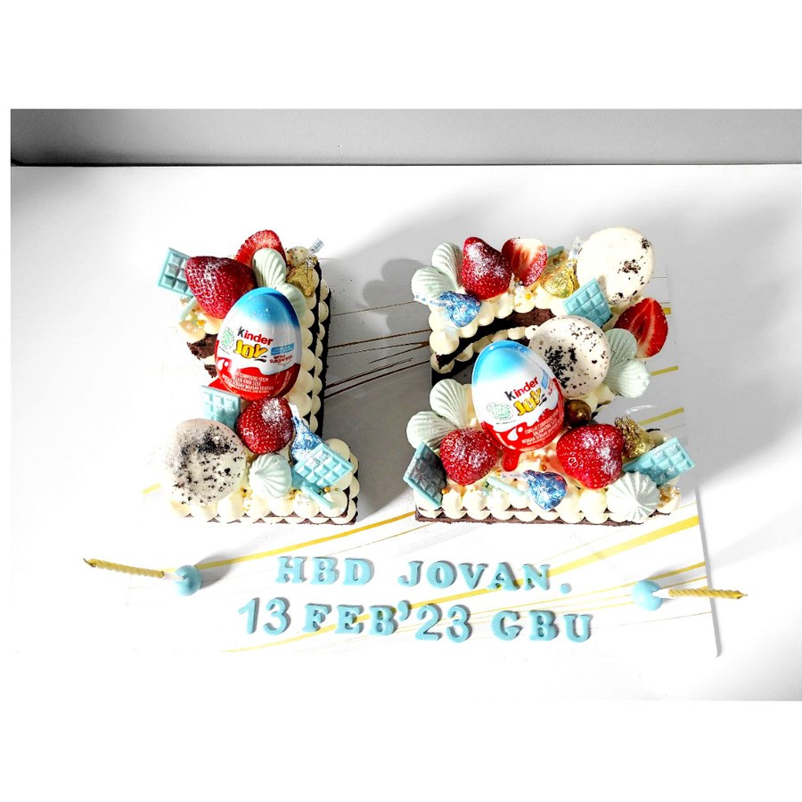 

Letter Cake(2) Special Custom, Huruf/Angka, Birthday Cake, Anniversary