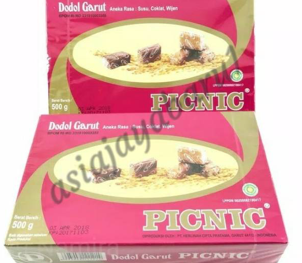 

➩↓✮≛ DODOL GARUT Merk "PICNIC" Berat 500 gram
