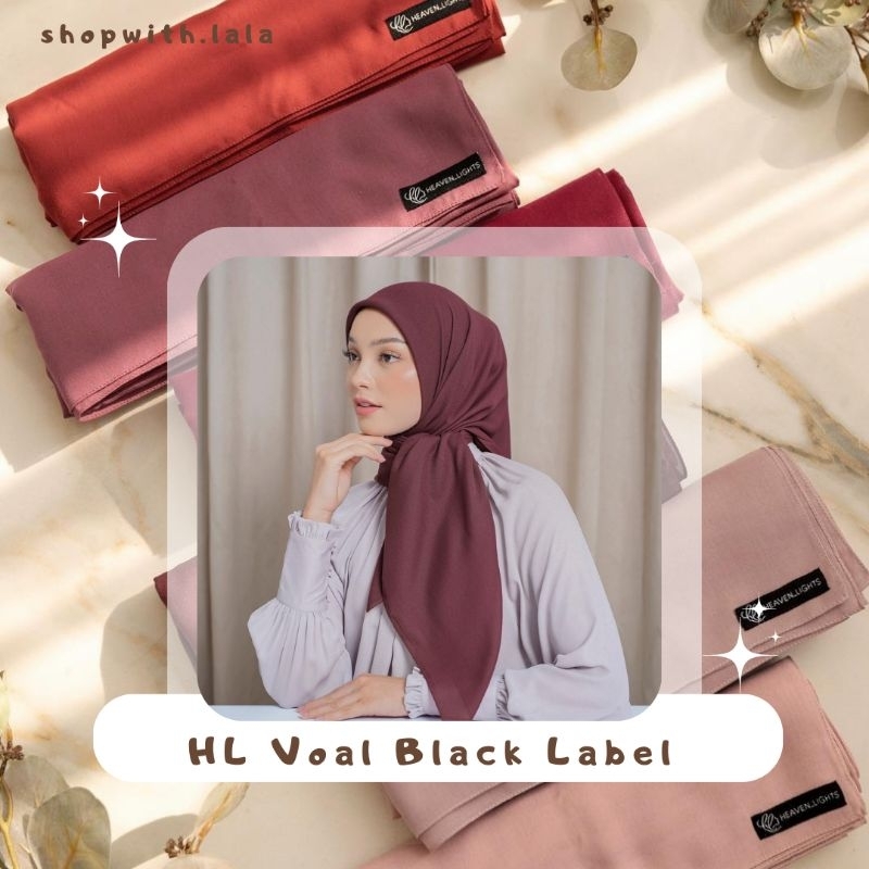 ‼️ FREE GIFT ‼️  JILBAB HL Voal LABEL HITAM BLACK-LABEL All Colour Black Navy Aloe Lightgrey | Jilba
