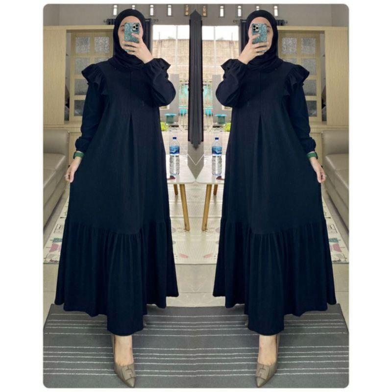 Gamis Dress Rib Knit Premium