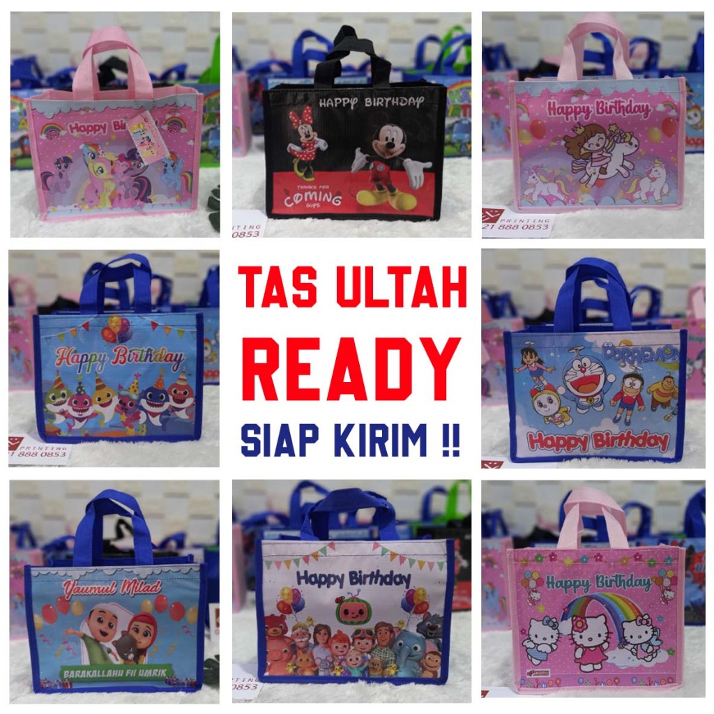 TAS ULTAH READY | TAS SOUVENIR ULTAH ANAK | GOODIEBAG SOUVENIR ULTAH