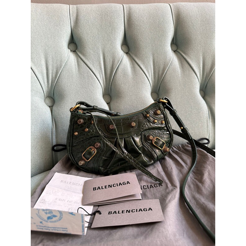 pre❤️  Balenciaga Le Cagole Mini purse Croco