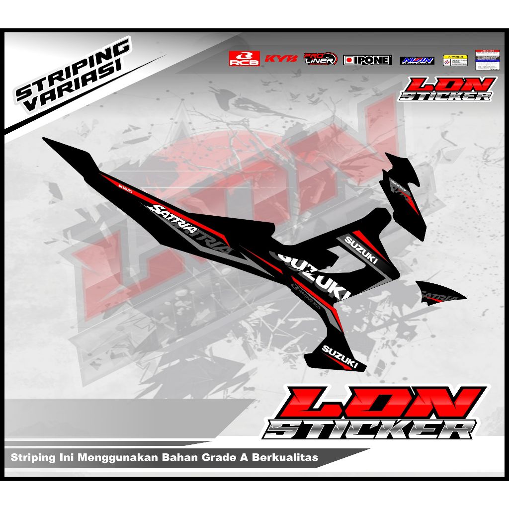 STRIPING SATRIA FU FACELIFT FULL VARIASI/ STICKER VARIASI SATRIA FU FACELIFT