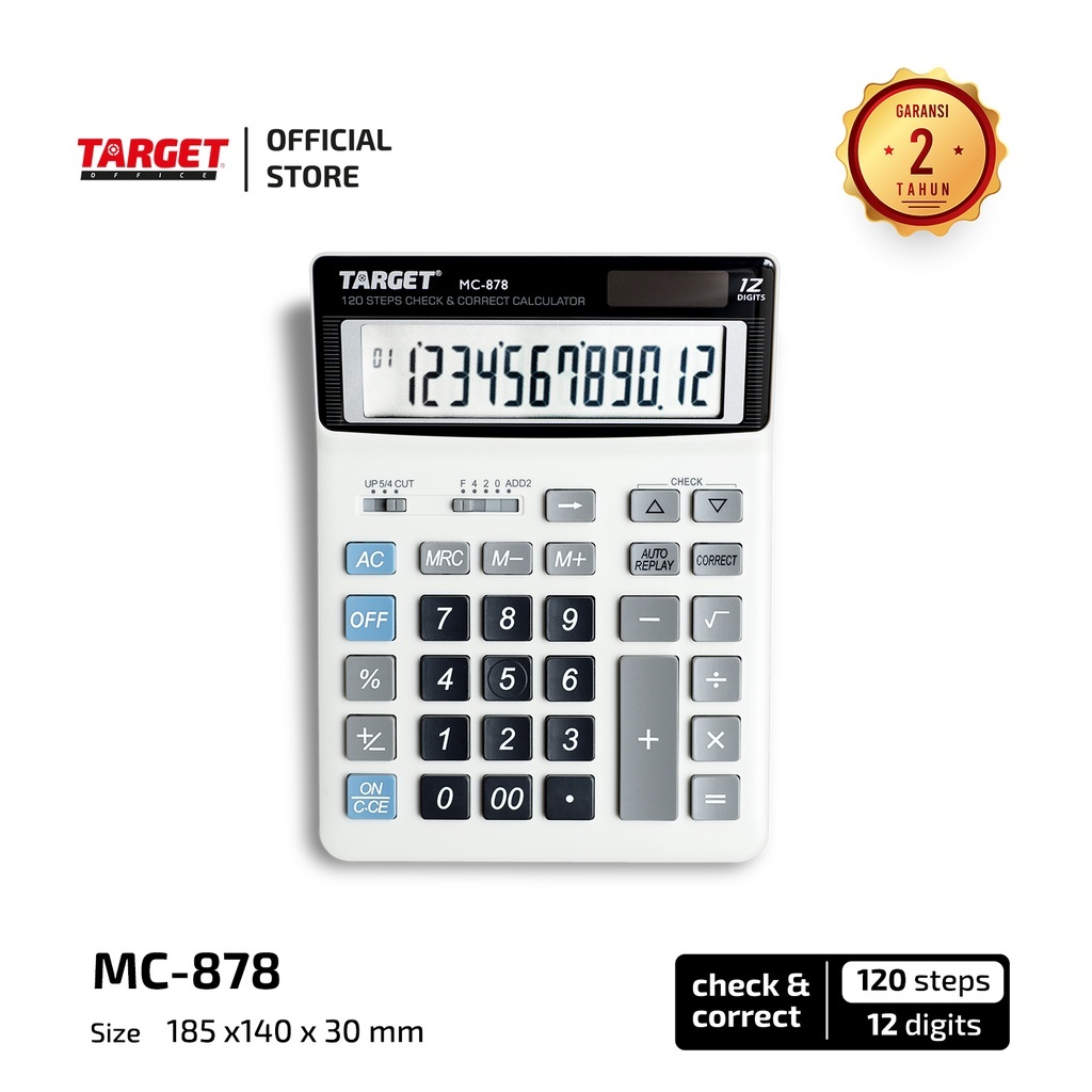 

Anekasalim - Kalkulator / Calculator Target MC-878 12 Digits