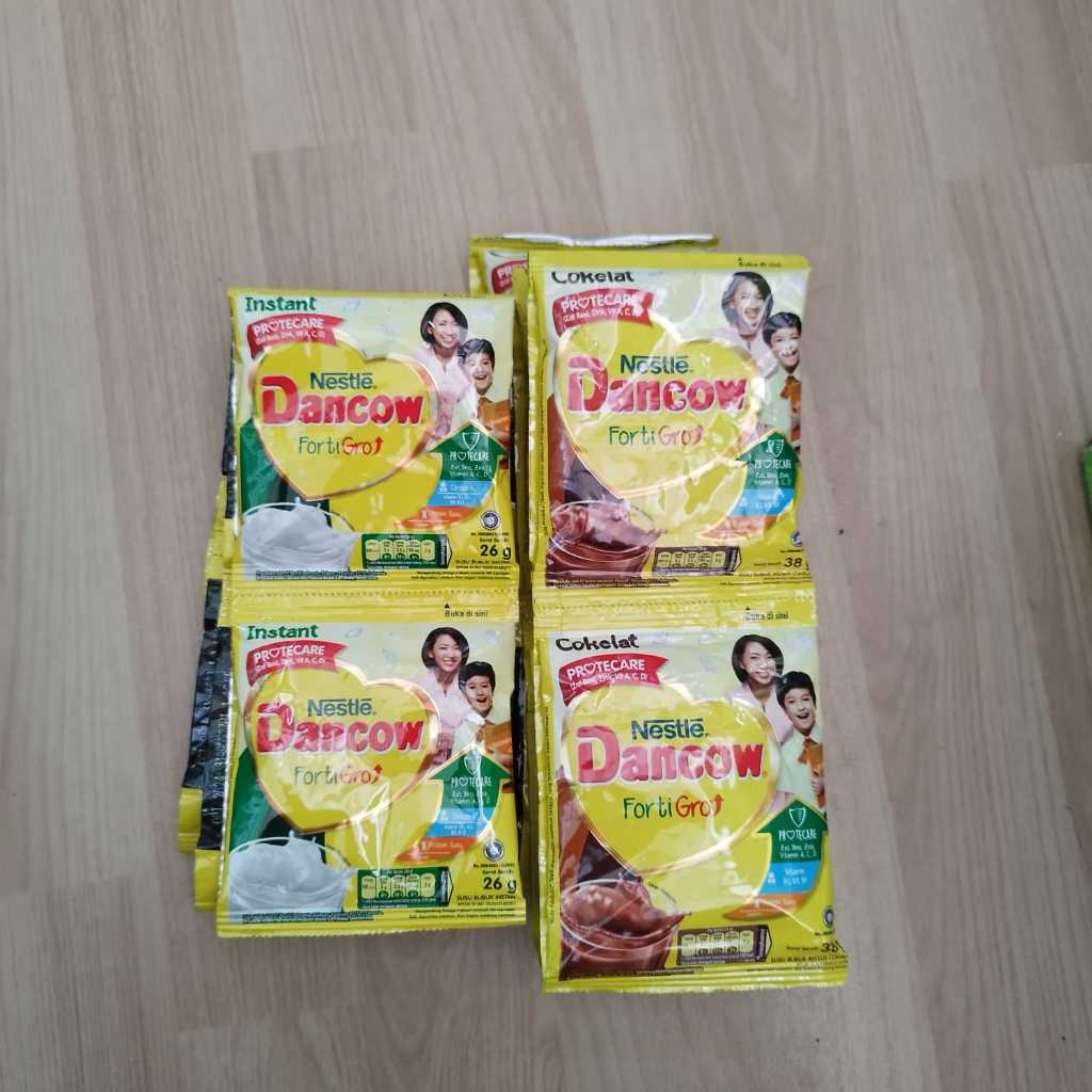 

10pcs Nestle Dancow Ferti Gro Susu Bubuk Sachet Instant dan Cokelat