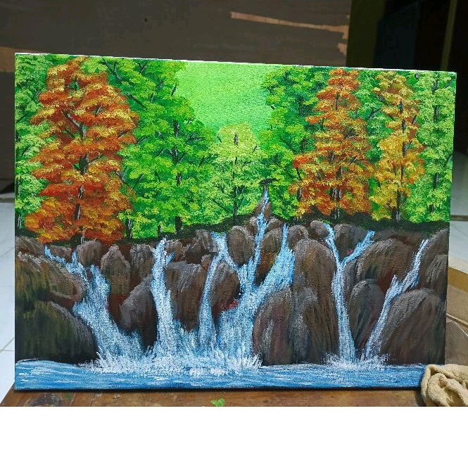 Lukisan Pemandangan Hutan