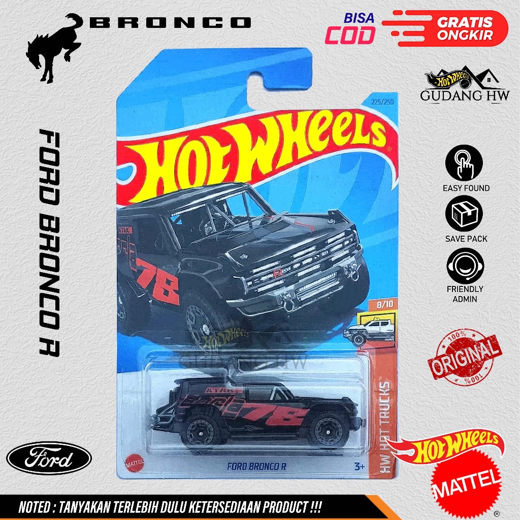 HOT WHEELS FORD BRONCO R