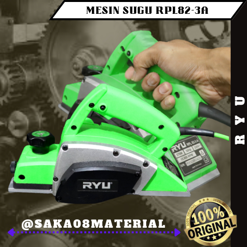 JUAL MESIN SUGU KAYU PLANNER WOOD RPL82-4A RYU ORIGINAL TERBARU / MESIN KETAM KATAM OTOMATIS / MESIN
