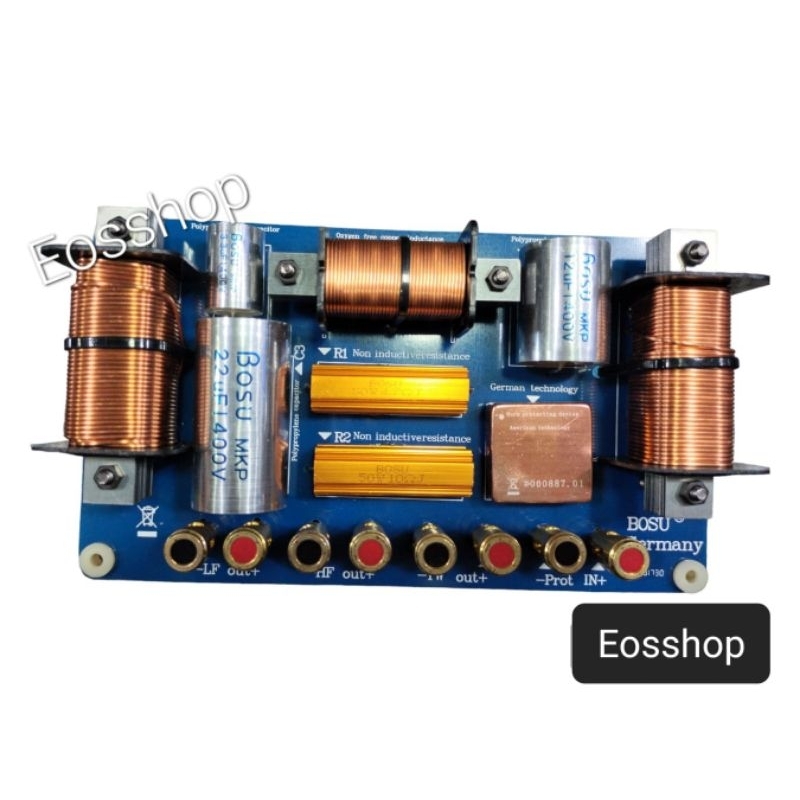 Kit Crossover Pasif 3Way BMA 2T-3 1A Rakitan Crosover Pasif 3 Way Low High Tweeter Bosu Germany