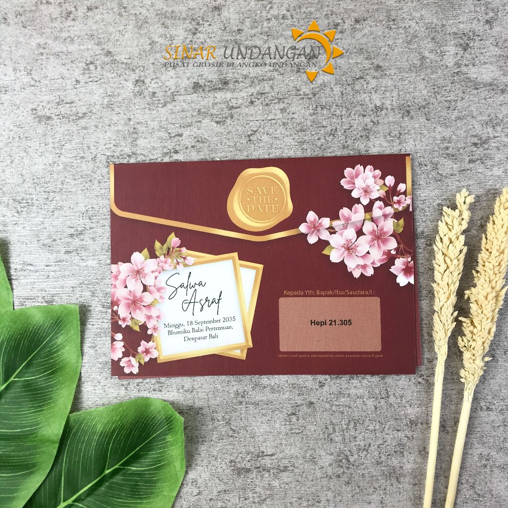 Blangko Undangan Pernikahan Hepi 305 Termurah