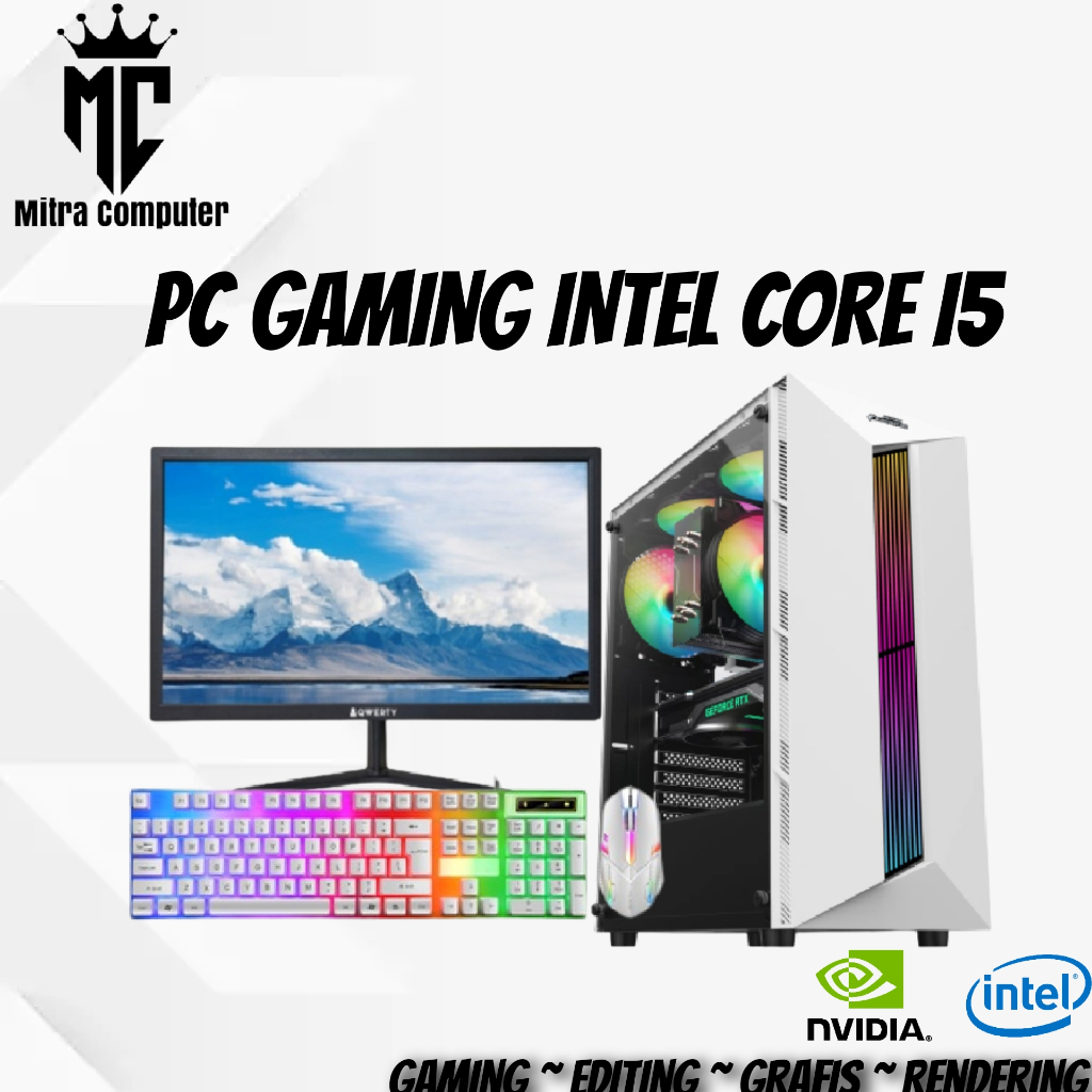 KOMPUTER GAMING I5 3470 RAM 16 SSD 120 VGA 4 GB SIAP PAKAI FULLSET