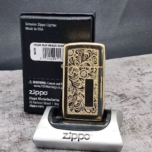 Zippo 1652B Slim Venetian Brass Original