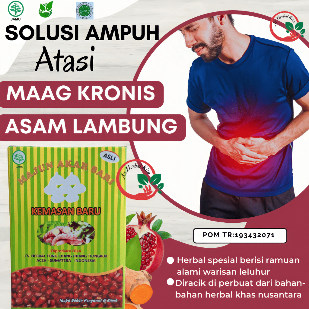 Majun Akar Sari Obat Herbal Maag Magh Mah Asam Lambung Kronis Paling Ampuh