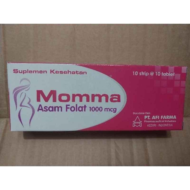 Momma Asam Folat 1000 mcg Suplemen Kesehatan Ibu Hamil