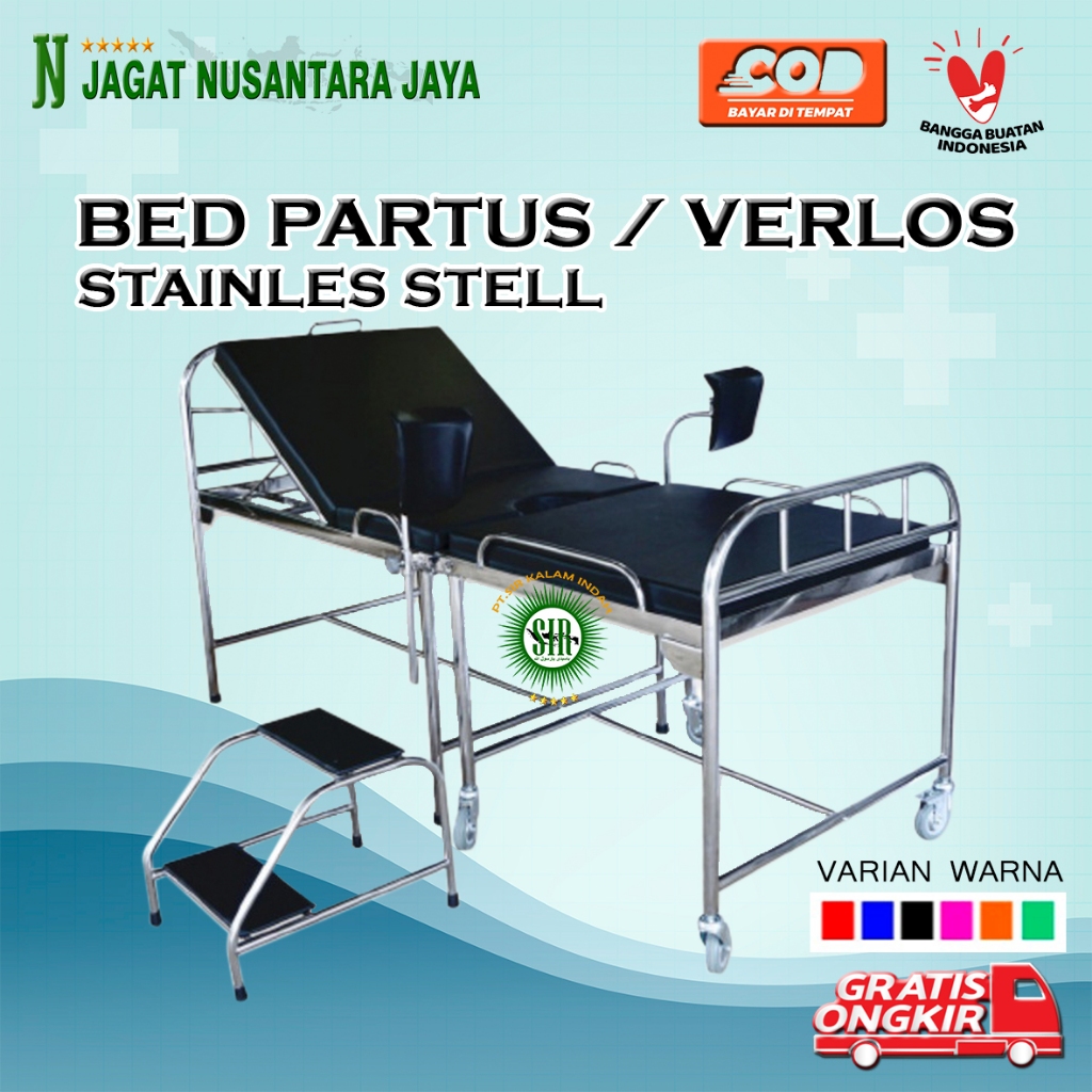 Verlos Bed MURAH | Bed Partus Stainless Steel BOGOR CITEUREUP BANDUNG TANGERANG SELATAN JAKARTA SURA