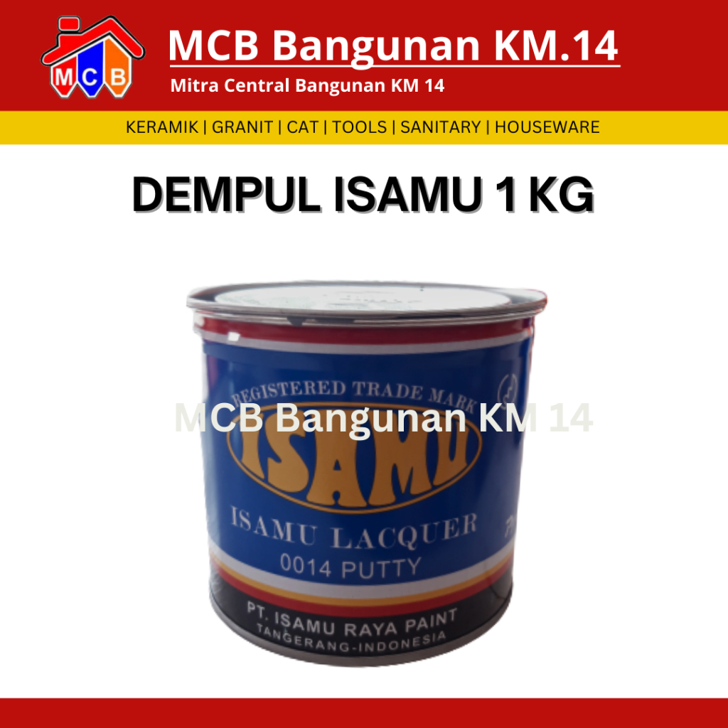 Dempul Isamu 1kg/ Isamu Lacquer Dempul Halus 1kg