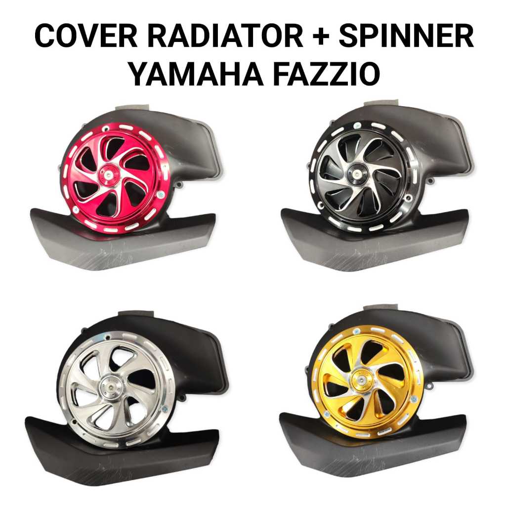 TUTUP KIPAS COVER KIPAS MESIN PLUS SPINNER YAMAHA FAZZIO FREEGO GEAR 125 WJY555