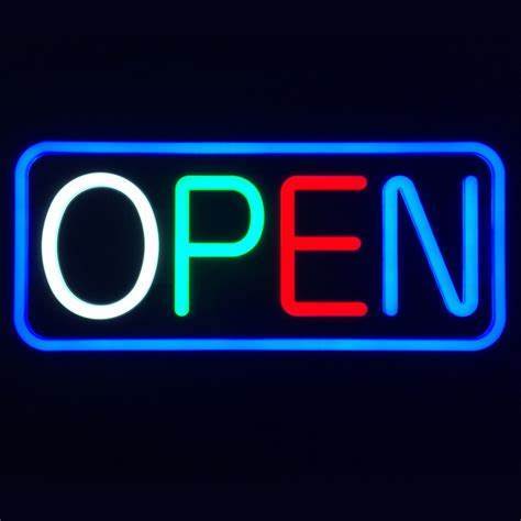NEON FLEX OPEN -LAMPU OPEN-NEON SIGN OPEN - LAMPU LED - hiasan dinding aesthetic