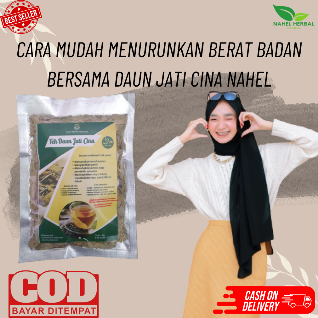 Pelangsing Alami Ala Fida? Pilih Teh Pelangsing Nahel Daun Jati Cina 100% Original - Obat Mengecilka
