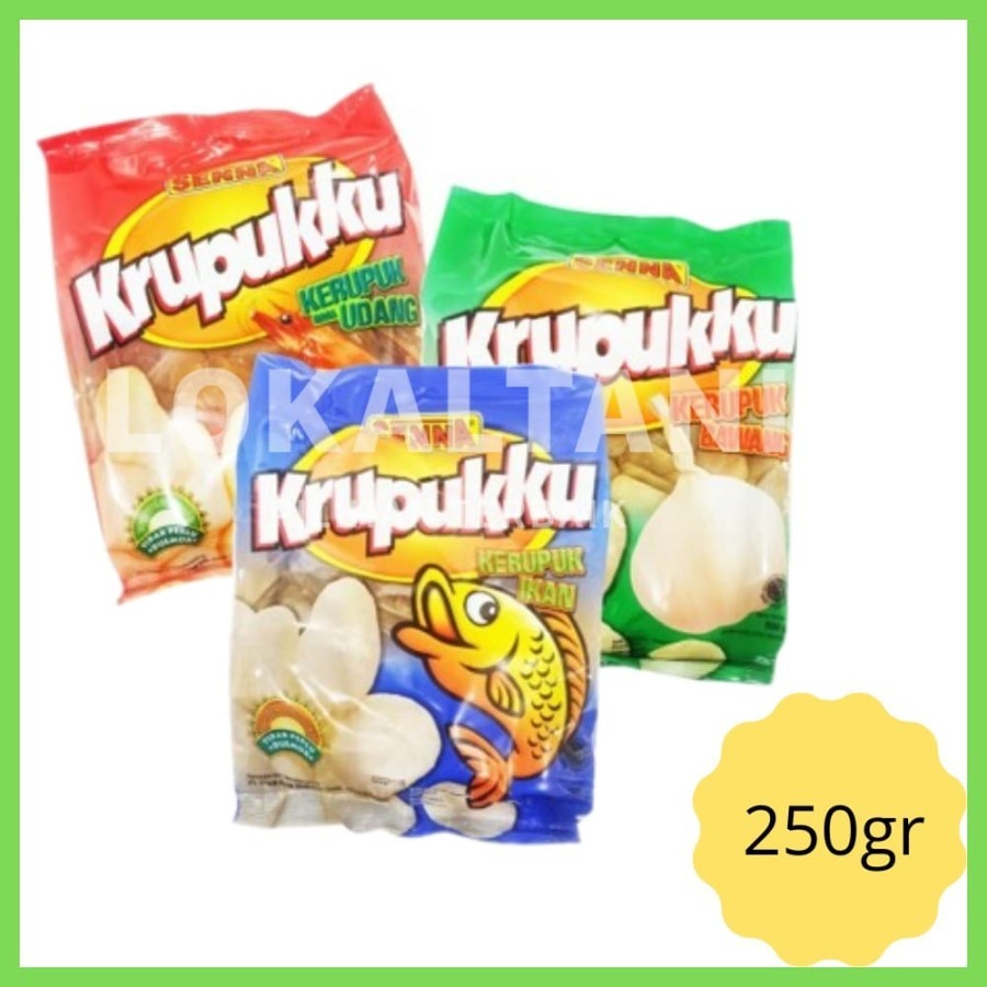 

Kerupukku Senna Udang Gurih 3 Varian Rasa Udang, Ikan, Bawang 250Gram