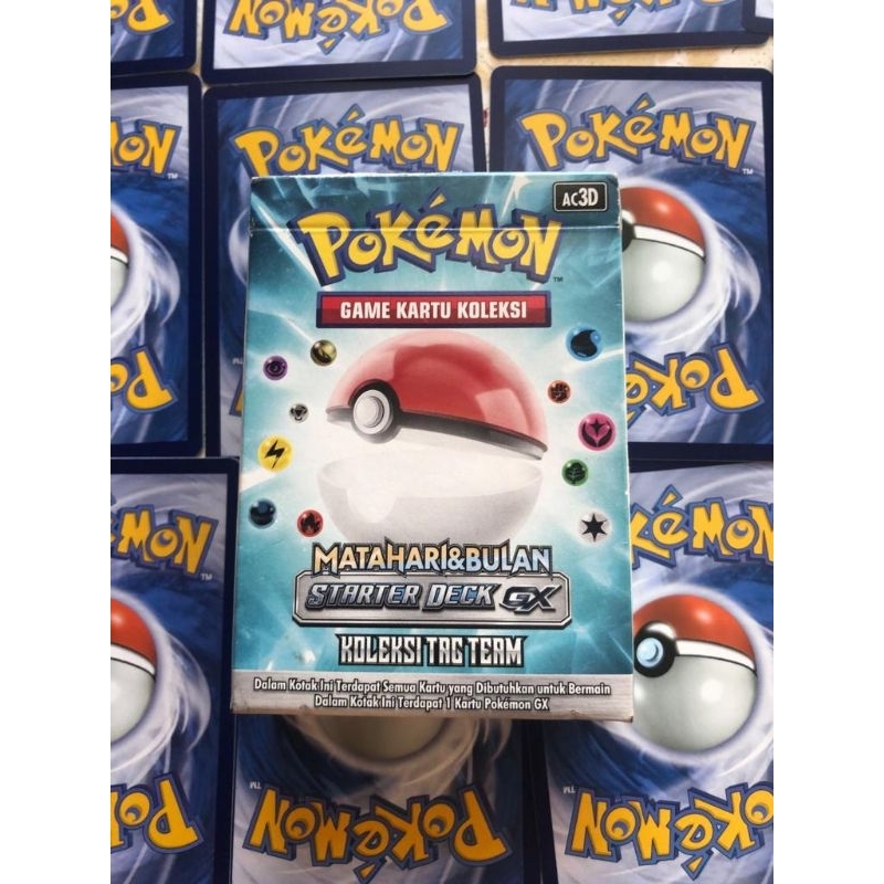 Permainan Kartu Pokemon Matahari & Bulan Starter Deck Gx Koleksi Tag Team (Minus sudah dibuka) Jual 