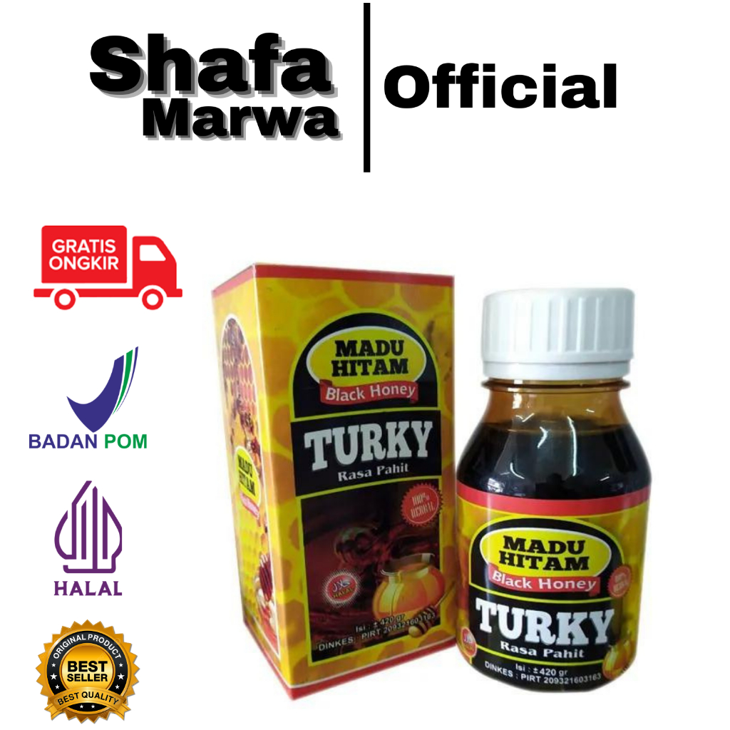 

Madu Hitam Turky / Mengobati Diabetes Penyakit Jantung Stroke / Madu Turky 420gr