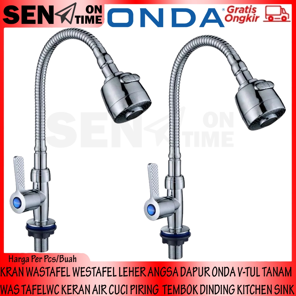 WASTAFEL ONDA V-TUL FLEXI TANAM 1/2" INCH KRAN DAPUR WESTAFEL LEHER ANGSA WAS TAFEL KERAN CUCI PIRIN