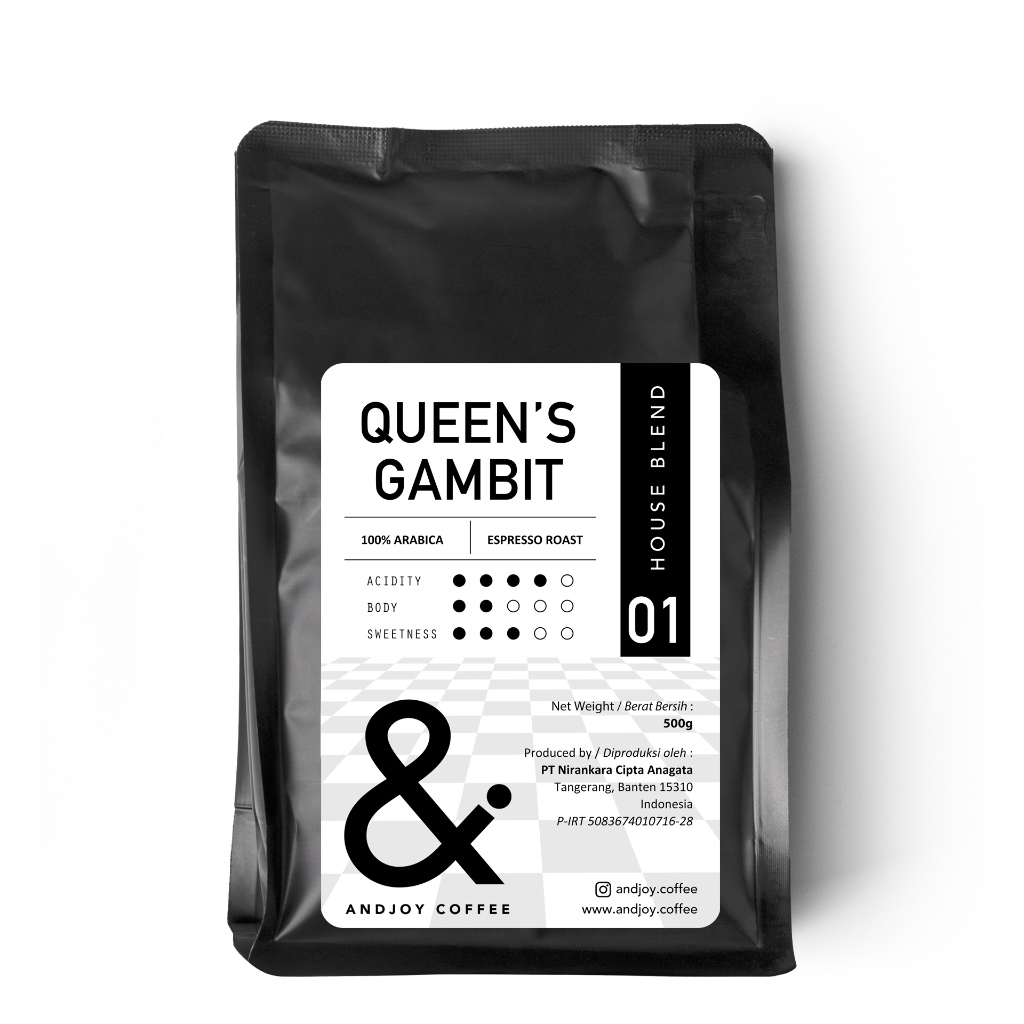 

BIJI KOPI HOUSE BLEND - QUEEN'S GAMBIT (FULL ARABICA) - 1KG