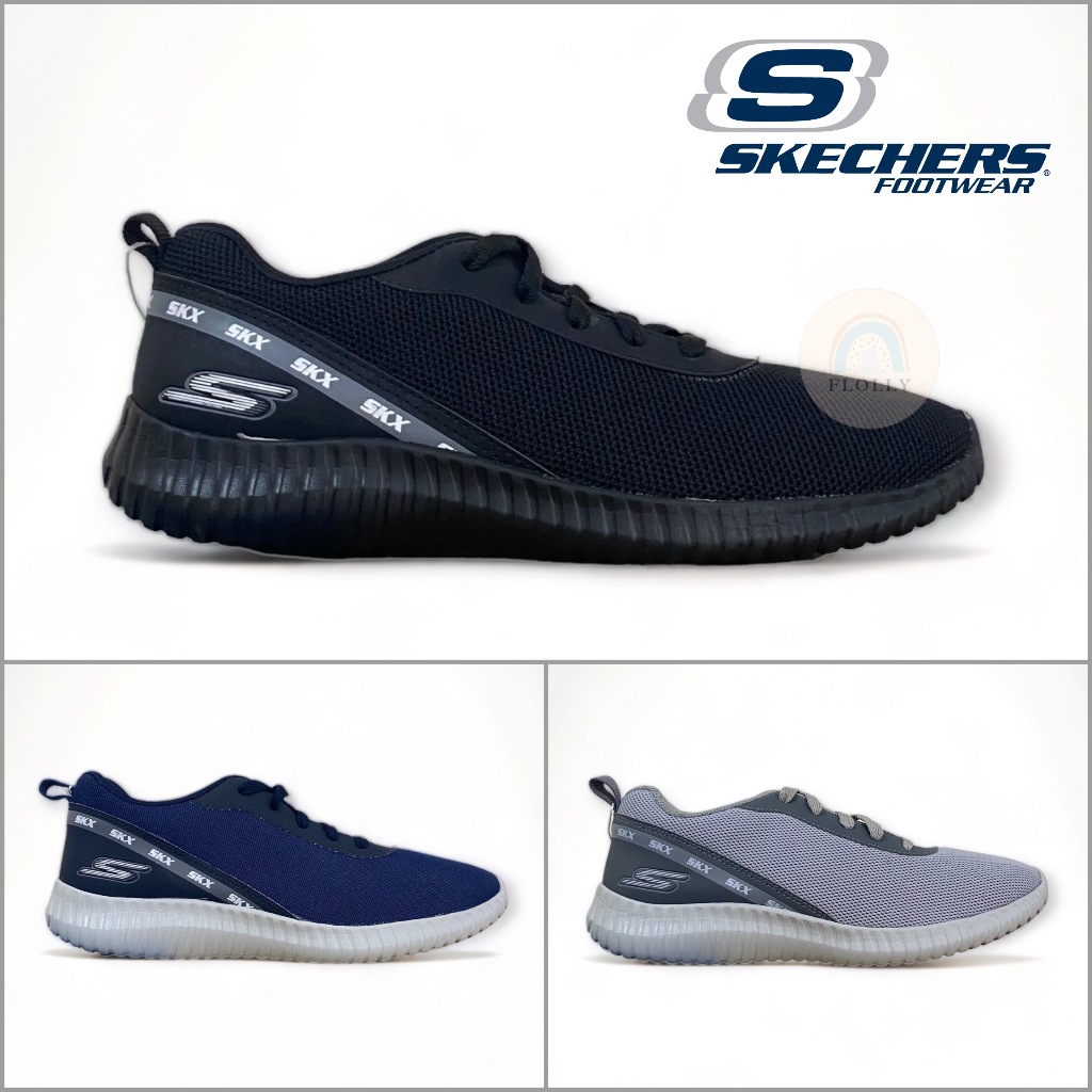 Sepatu Pria Skechers Sneakers Sport Tali Casual Man SLip On Import