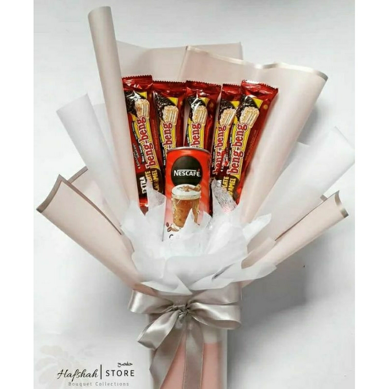 

Buket Snack, Buket coklat, Buket $, Buket boneka, Buket bunga, Buket wisuda