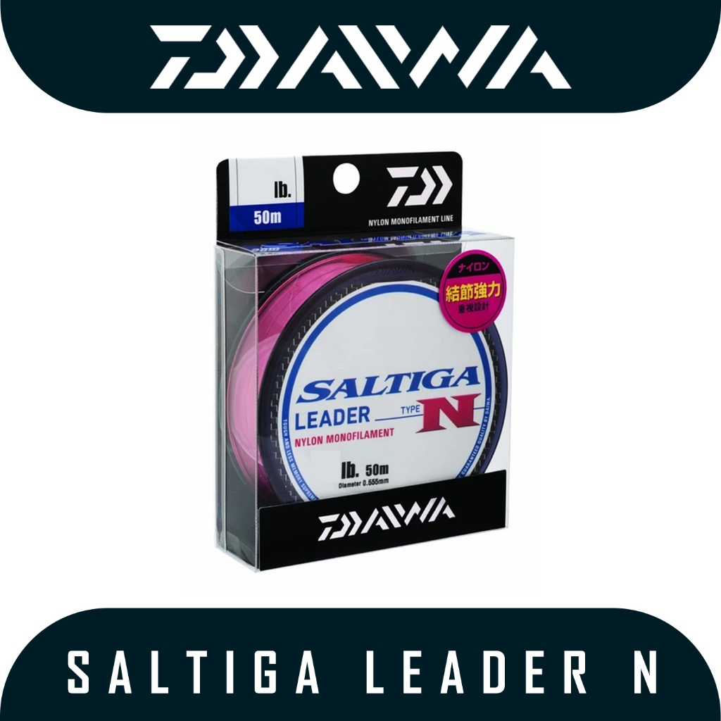 Senar Pancing Leader Merk Daiwa Saltiga Leader Type N Line 50m