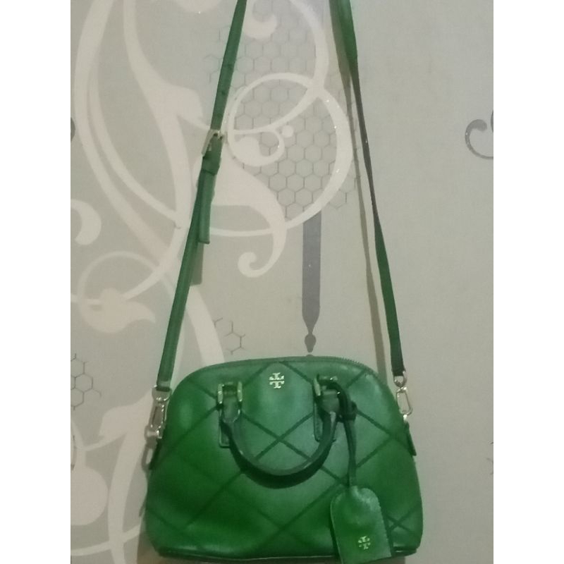 Tory Burch Robinson stitched dome mini satchel Sling bag