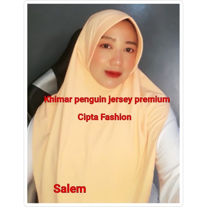 Hijab Instan khimar penguin jersey premium|Salem