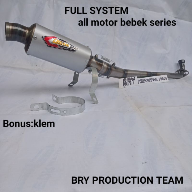 knalpot racing creampy ovall ke Supra x125 Supra x Shogun Jupiter smas revo