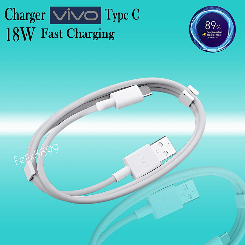 Kabel Data Charger Vivo Type C USB Vivo Type C Original 100% Fast Charging