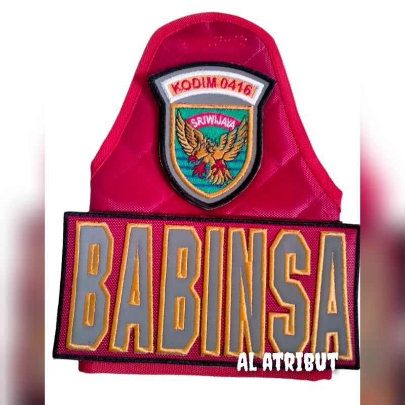 ban lengan TNI babinsa model full perekat bisa custem logo