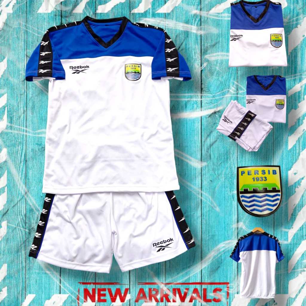 Jersey persib retro 2000 SETELAN GR4D3 OR1 logo timbul