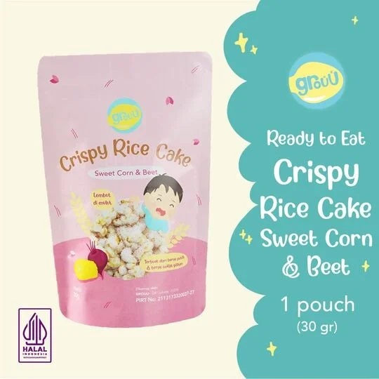 

GROUU CRISPY RICE CAKE SWEET CORN&BEEF 30GR