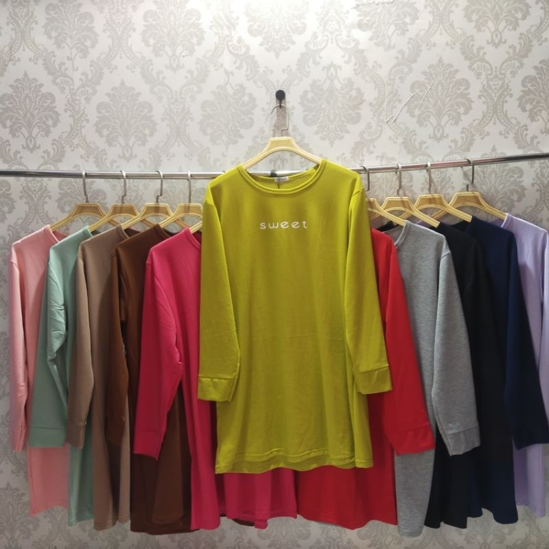 TERMURAH KAOS TUNIK JUMBO KOREA PREMIUM IMPORT/TUNIK OVERSIZED/BAJU IBU-IBU JUMBO OVER SIZE /KAOS PA