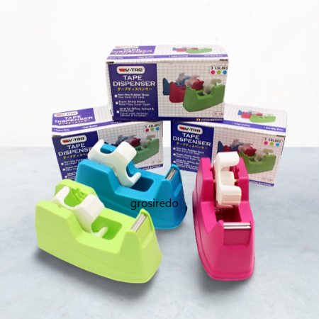 Tape Dispenser Alat Potong Isolasi 1 inch - 24mm 12mm Tempat lakban Solatip Duduk Besar