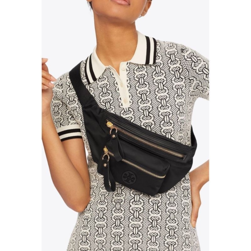 Tory Burch Nylon Belt Bag Navy