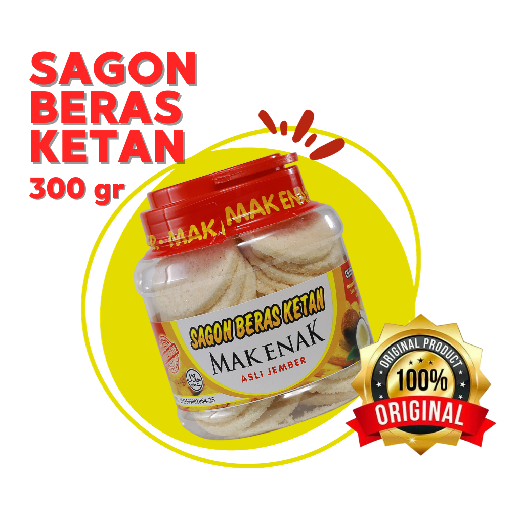 

SAGON BERAS KETAN 300 GRAM - MAK ENAK ASLI JEMBER OFFICIAL STORE