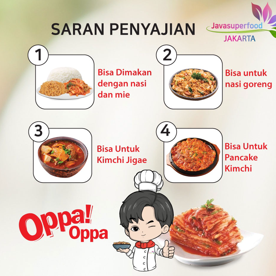 

➘✣✰ KIMCHI Sawi Fresh / Kimchi Halal / Kimchi Korea 200G - Makanan Korea