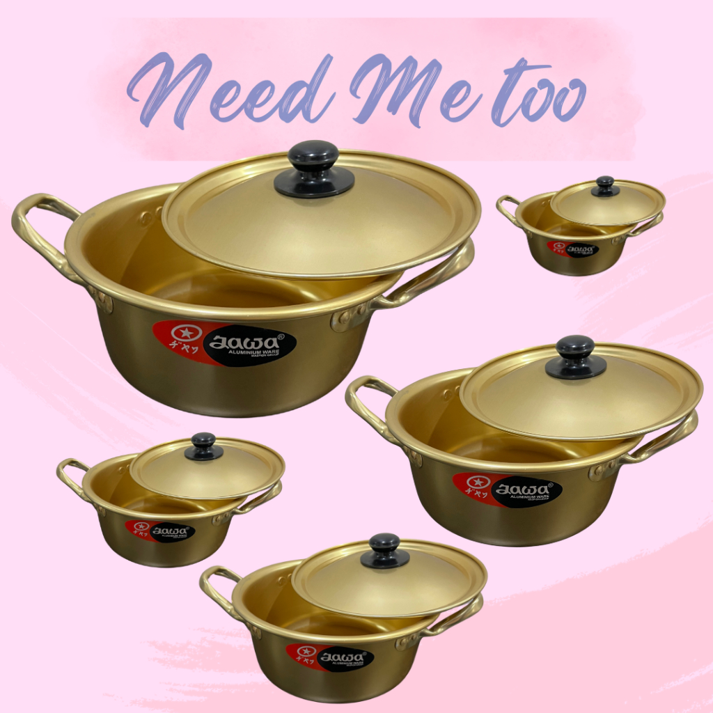 Panci Ramen | Ramyeon Korea Gold | Panci Emas Korea Anti Karat + Tutup