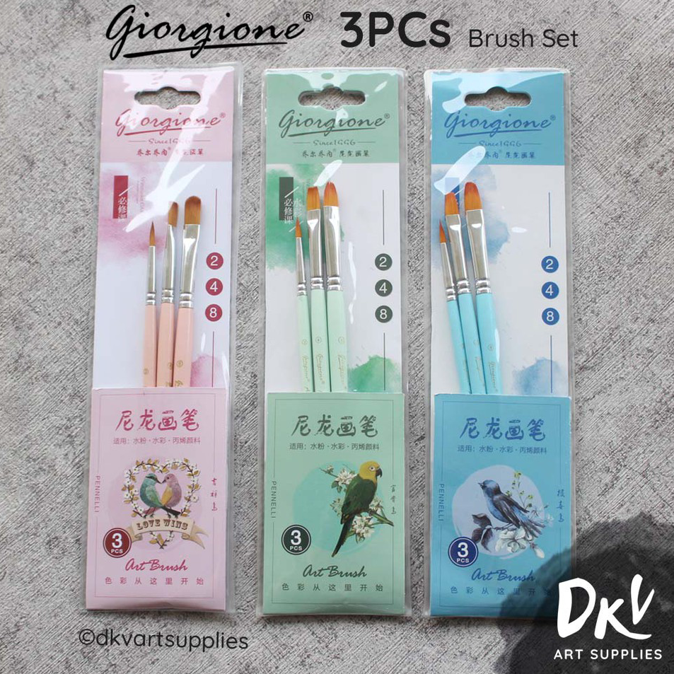 

➳➵✻ Giorgione Brush Set G-130 | Kuas Lukis Set 3 / 5 / 6 / 10 Bird Series