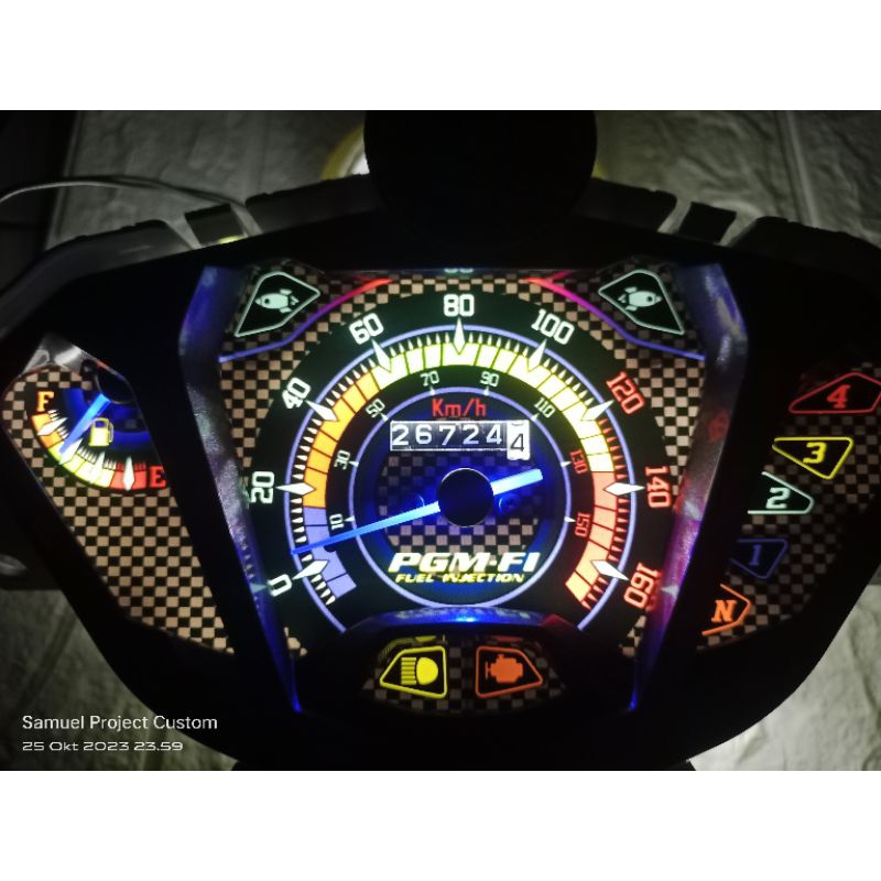 speedometer honda supra x 125 fi new custom